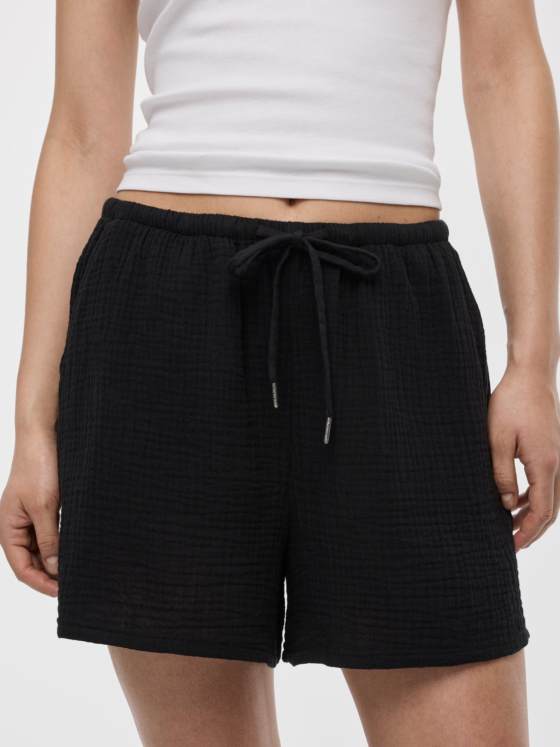 Waffled Cotton Shorts - Image 2