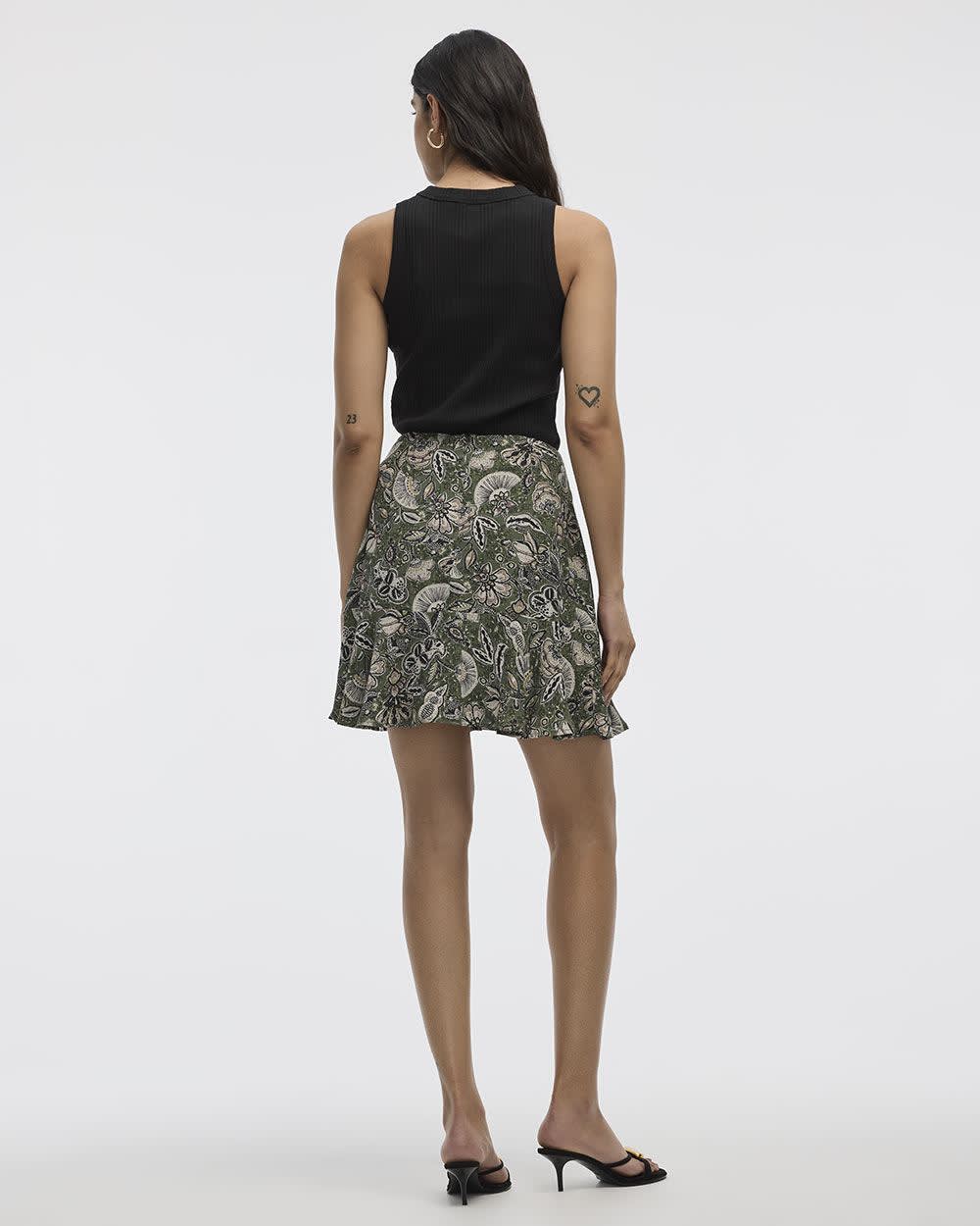 Mini Skirt with Ruffled Hem - Image 2