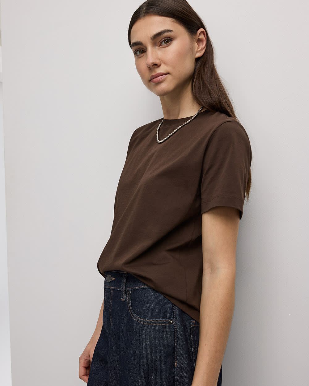 Boyfriend Crew-Neck T-Shirt - R Essentials - Image 11