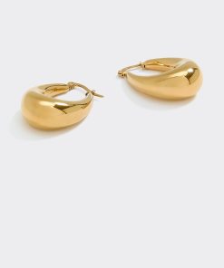 Stainless Steel Chunky Oval Hoops