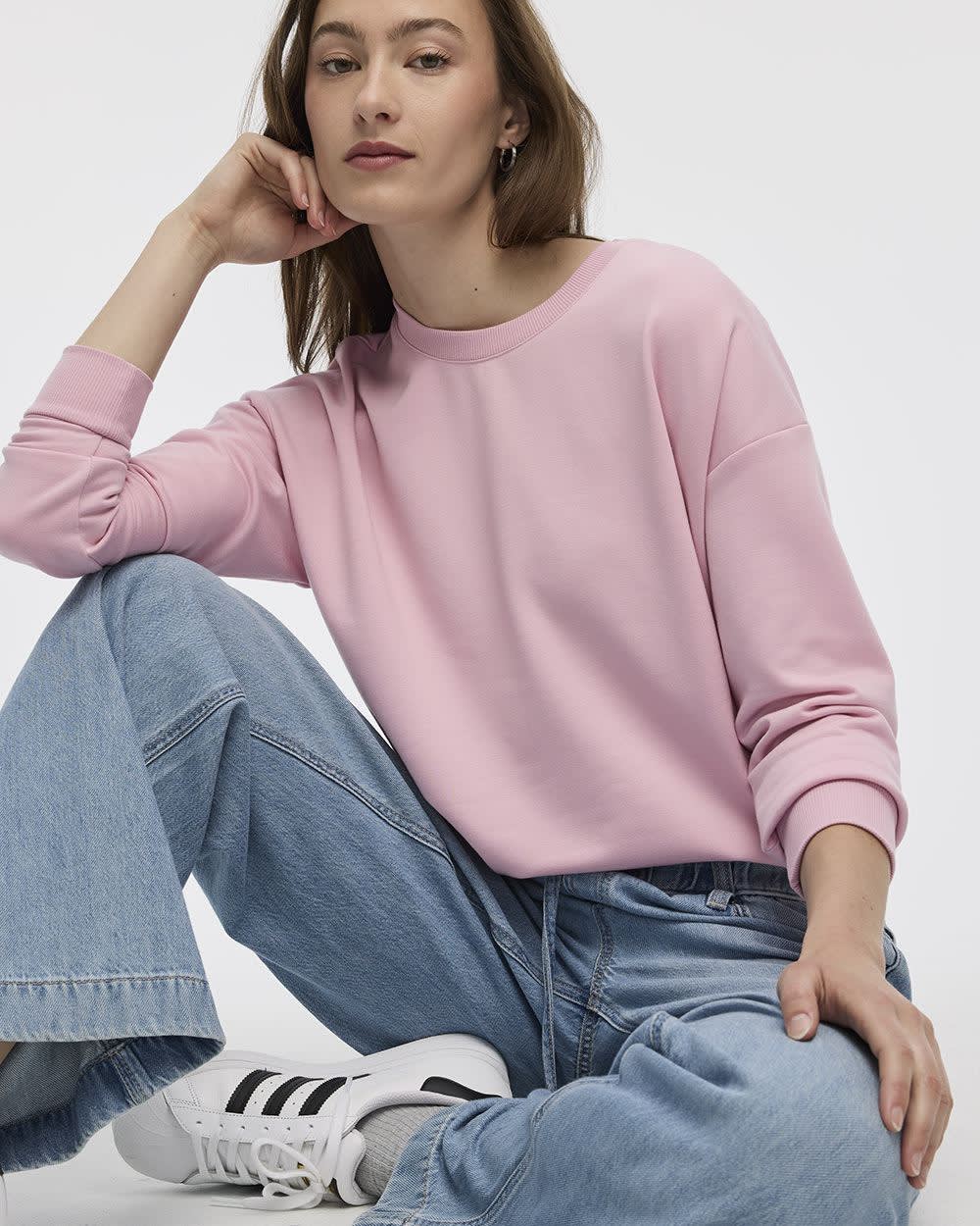 Long-Sleeve Crew-Neck Sweatshirt - R Essentials - Image 33
