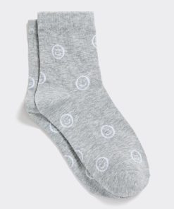 Anklet Socks with Smiley Faces